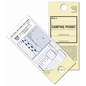 Camping Permit Mirror Tags