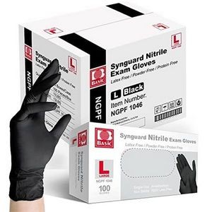 Synguard Black Nitrile Gloves