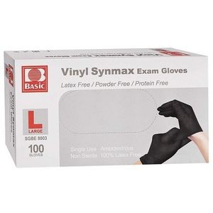 Vinyl Synmax Black Exam Gloves