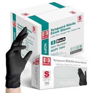 Synguard Nitrile Black Exam Gloves (1 Case)