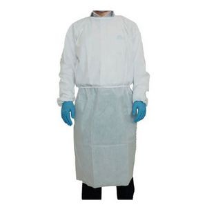 General Isolation White Gown - 10 Pack