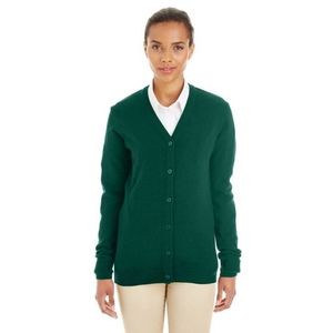 Harriton Ladies' Pilbloc V-Neck Button Cardigan Sweater
