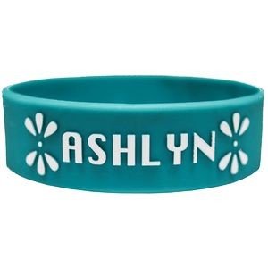 1 Inch Embossed Printed Wristbands