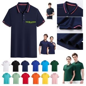 Color Block Trim Polo Shirt
