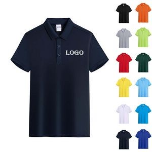 Cotton Short Sleeve Polo T Shirt