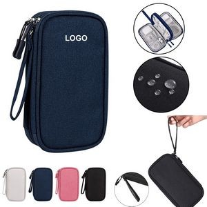 Double Layer Electronic Accessories Organizer Travel Case