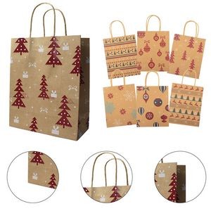 Christmas Kraft Gift Bags Paper Tote