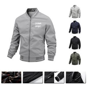 Casual Men Polyester Jacket