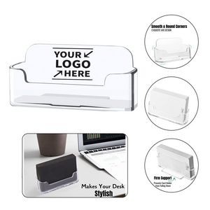 Office Clear Business Card Holder
