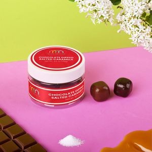 Chocolate Dipped Salted Caramels : Small Jar