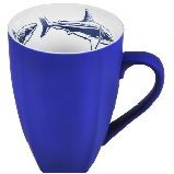 12 Oz. Velvet Ceramic White Shark Mug