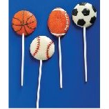 2" Sport Ball Lollipop w/4" Stick