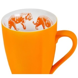 12 Oz. Velvet Ceramic Tiger Mug