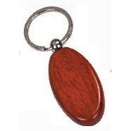 Oval Rosewood Key Chain (1"x 2")