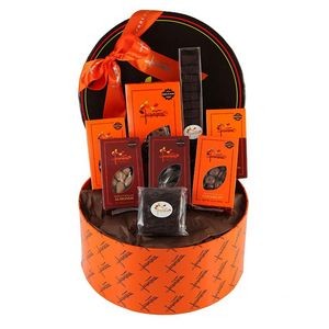 CHOCOLATE COVERED EVERYTHING HAT BOX w/ribbon