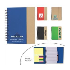 Eco Magnetic Notebook with Sticky Notes