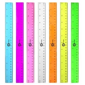 12" Color Transparent Plastic Ruler