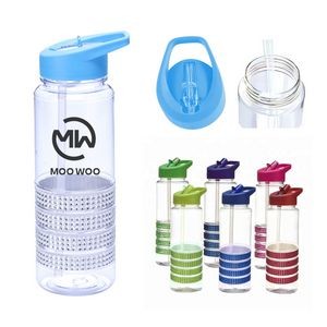 700ML Portable RPET Water Bottle With A Straw
