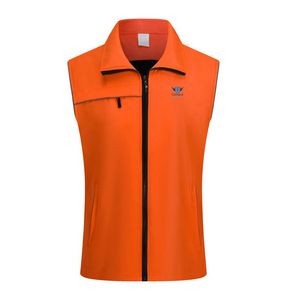 Outdoor Full-Zip Soft Shell Vest