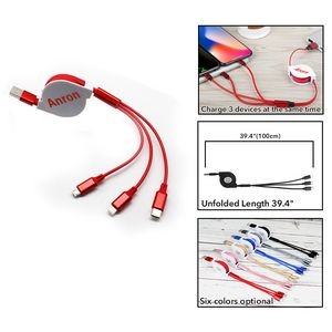 3 In 1 Retractable Cable