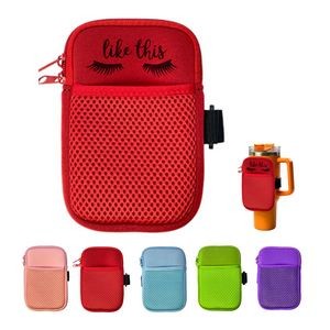 Mesh Water Bottle Pouch For 40 Oz Tumbler