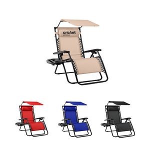Zero Gravity Lounger with Canopy Shade