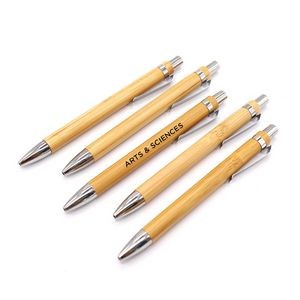 Retractable Bamboo Stylus Pen