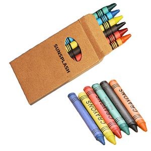 Set of 6 Crayons in Various Colors