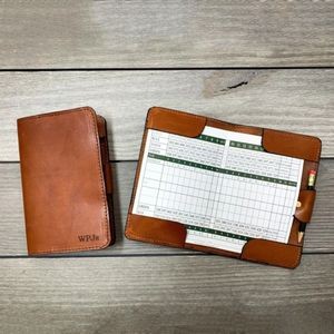Leather Golf Scorecard Book