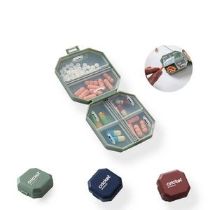 6 Compartments Pill Organizer Box