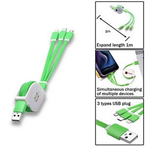 3-In-1 Usb Charging Cable For Mobile Devices