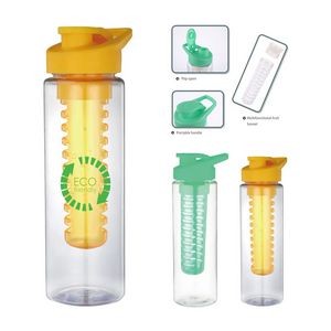 24OZ Eco-friendly RPET Fruit Infuser Water Bottle