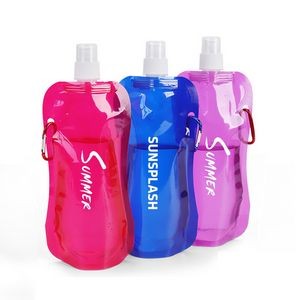 16 oz Collapsible Water Water Bags With Quick Snap Lid