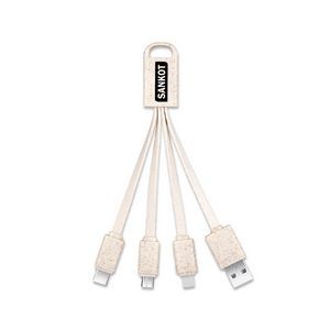 Wheat Straw 3-in-1 Charging Cable
