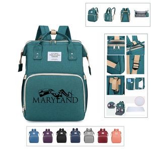 Multifunctional Diaper Bag Mummy Bag With Folding Bed