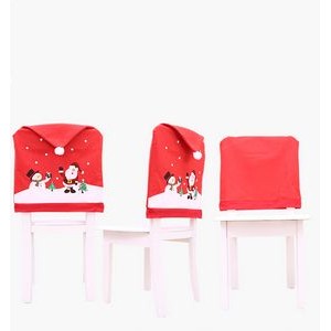 Christmas Decor Chair Seat Cover