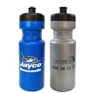 22 Oz. Plastic Sports Water Bottle w/ Push Pull Cap