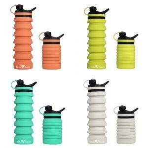 27 Ounce Collapsible Silicone Telescopic Water Bottle