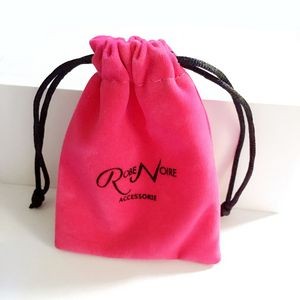 Drawstring Velvet Pouch Bag
