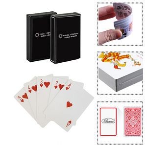3.42" X 2.44" - Full Color Printed Poker 300G Playing Cards