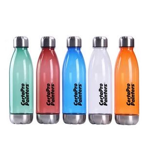 Cola Shape Design Plastic Sports Water Bottle 25Oz