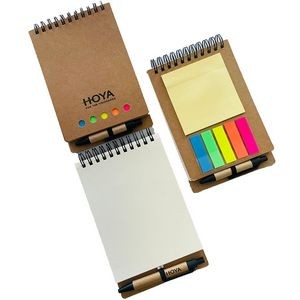 3-in-1 Notebook w/ Sticky Flags & Pen