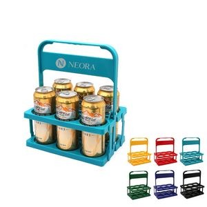 6 Pack Collapsible Plastic Bottle Caddy