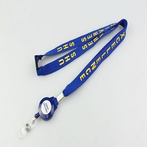 Dye Sublimated Lanyard With Retractable Badge Reel