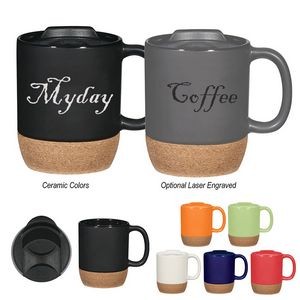 12Oz. Ceramic Mug with Cork Base