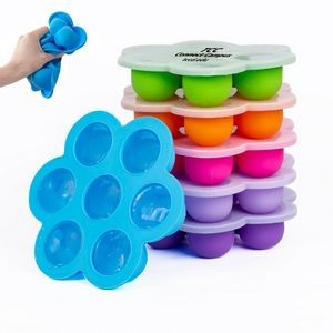 Custom 7 Holes Silicone Baby Food Storage