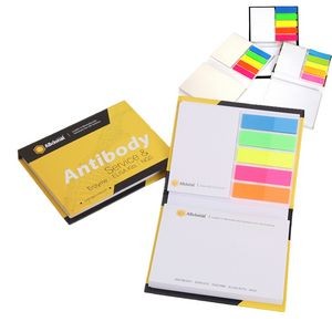 Hard Cover Mini Sticky Memo Pad With Flags