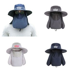 Face mask Outdoor Ventilated Wide Brim Hat