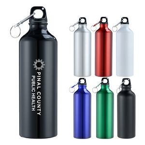500ml Portable Lightweight Aluminum Sports Water Bottles With Backpack Hook