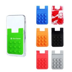 Stress Relieve Bubble push Cell Phone Wallet